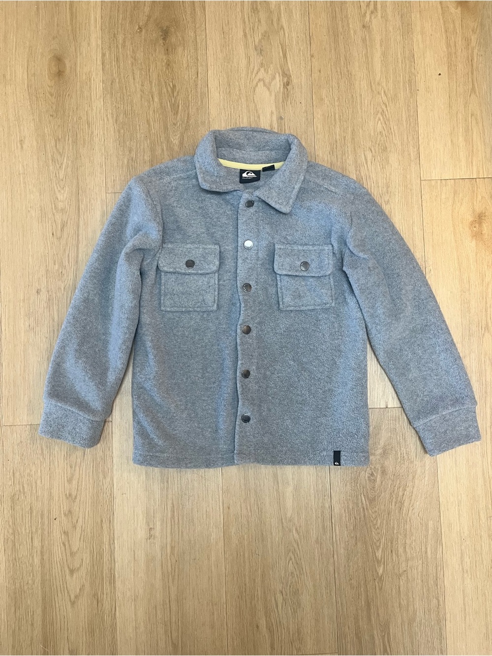 Quiksilver Kids Grey Button-Front Fleece Shacket
